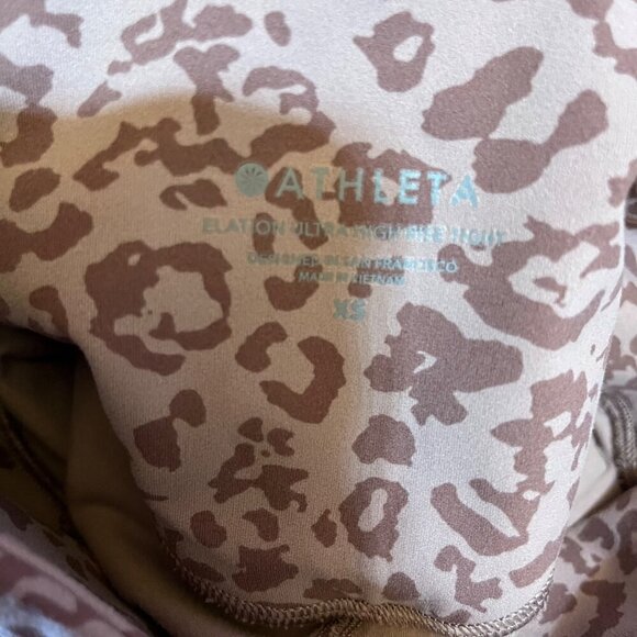 Athleta Elation Ultra High Rise Tight Cheetah Print Leggings Size XS - Picture 7 of 8